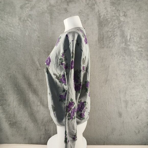 NWT KAREN SCOTT Floral Fleece Cozy Sweatshirt Pullover Small(4-6) Cotton Blend - Picture 6 of 13